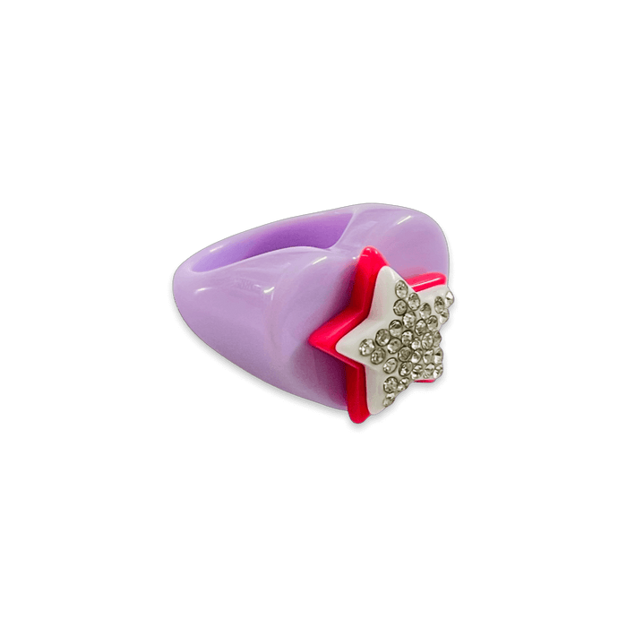 Stacked Star Heart Ring