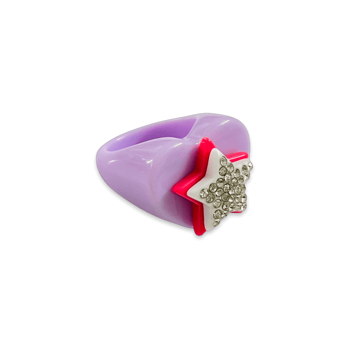 Stacked Star Heart Ring (more colors)