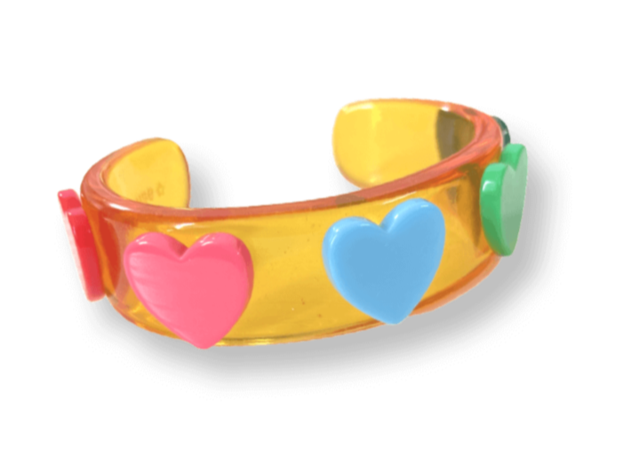 Five Hearts Wide Cuff