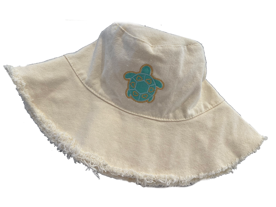 Turtley Awesome Frayed Bucket Hat (2 colors available)