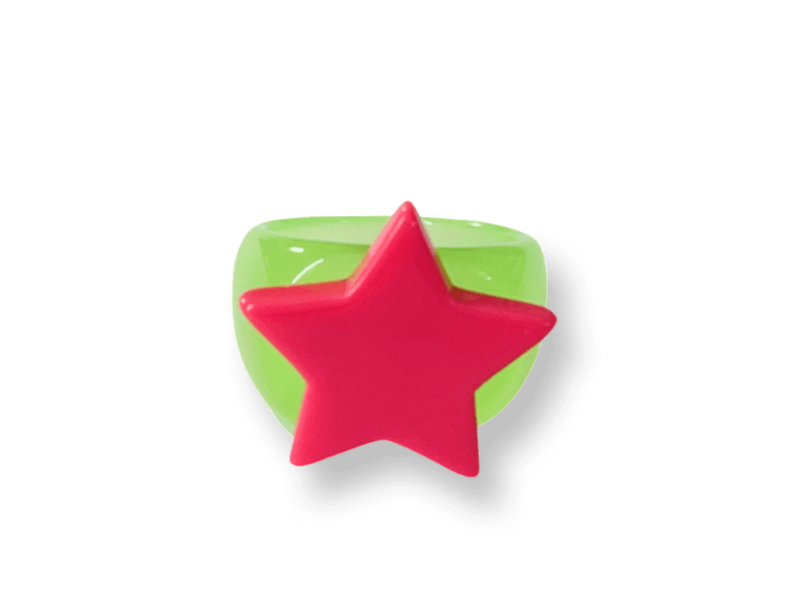 Classic Watermelon Slush Star Ring