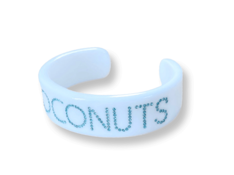 Coconuts Crystal Wide Cuff Bracelet