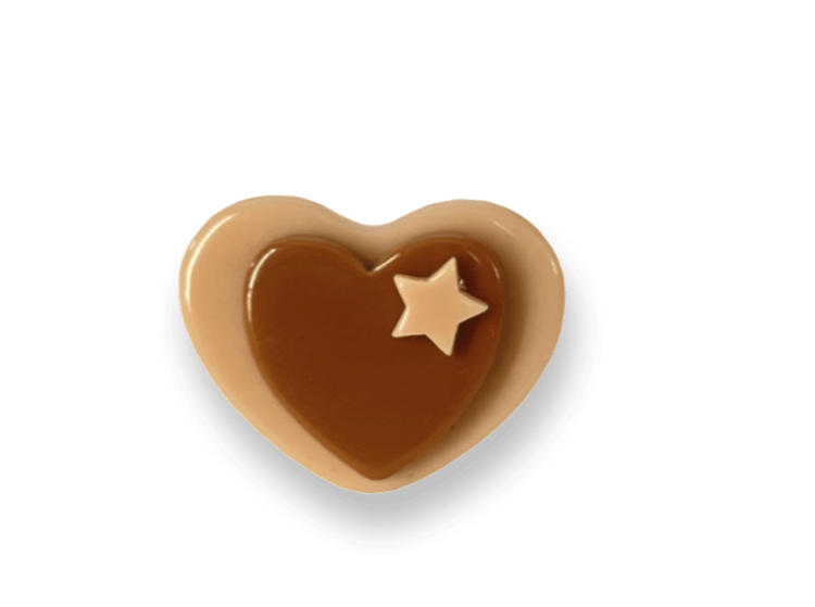 Sugar Cookie & Brownie Heart Ring