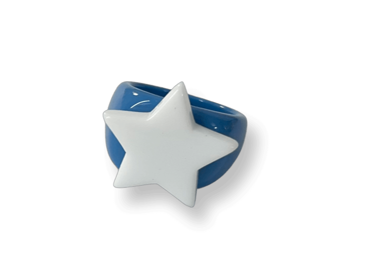 Classic Denim Star Ring