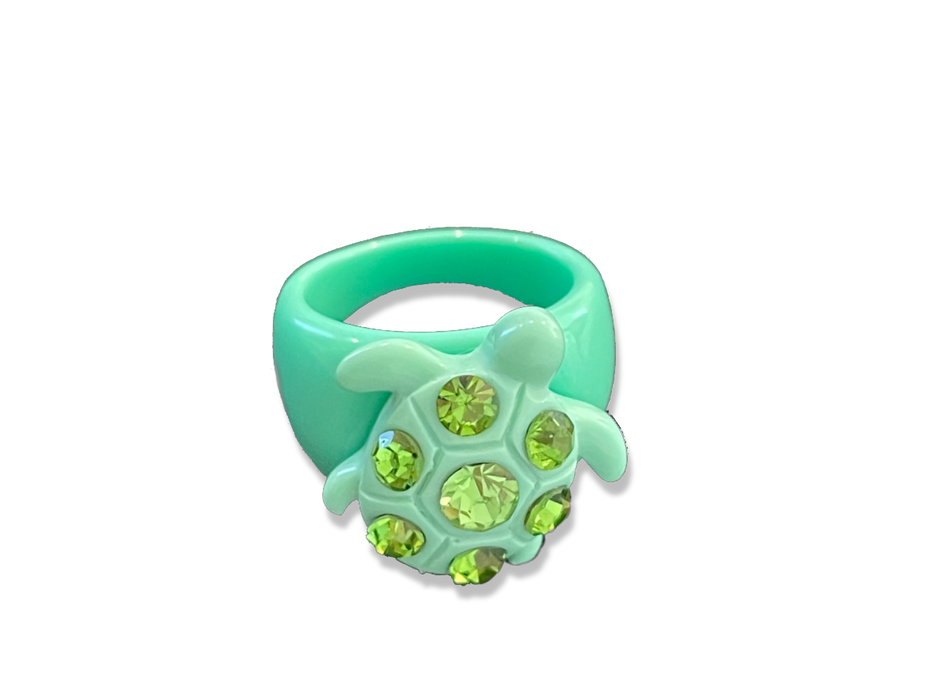 Crystal Turtle Classic Ring