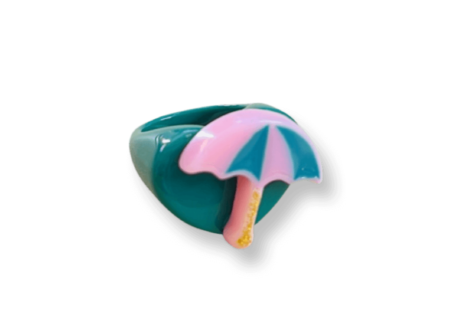 Umbrella Heart Ring (more colors)