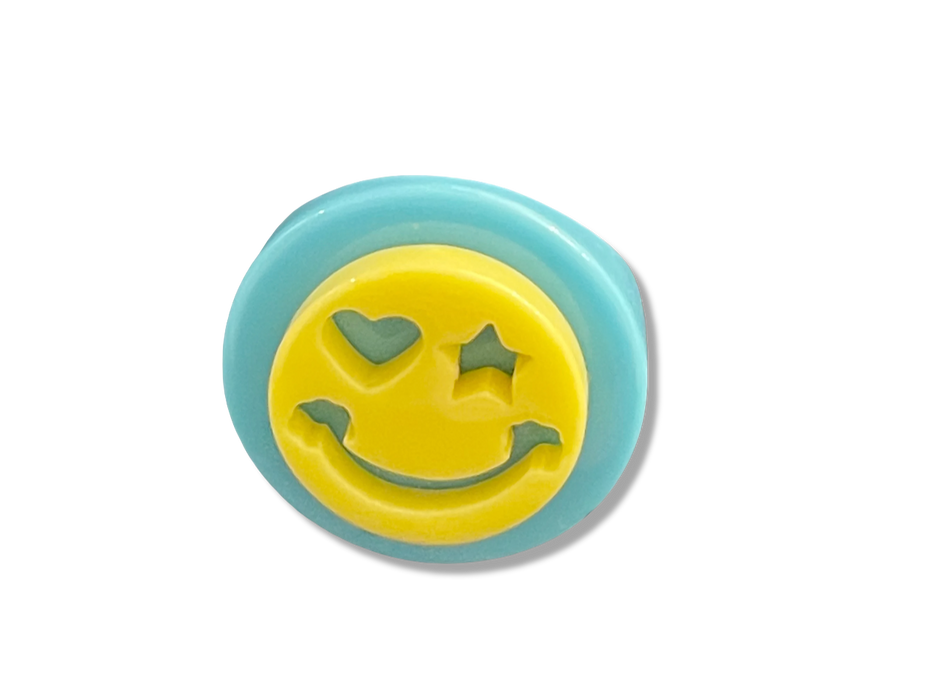 Heart, Palm Tree or Smiley Face Circle Ring