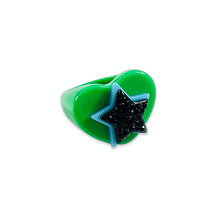 Stacked Star Heart Ring (more colors)