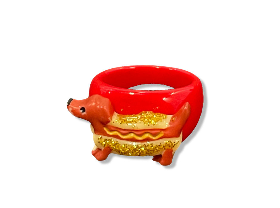Hot Dog Dachshund Classic Ring