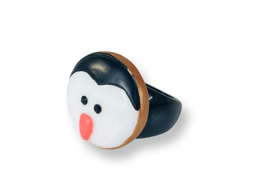 Crystal Penguin Classic Ring