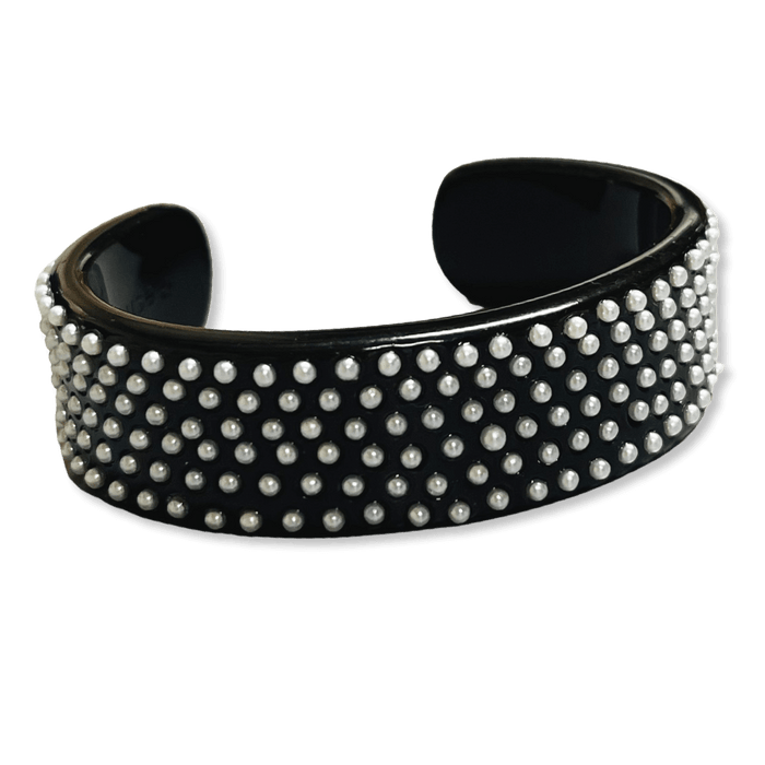 Wide Pearl Cuff Bracelet