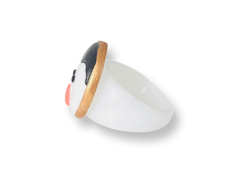 Crystal Penguin Classic Ring
