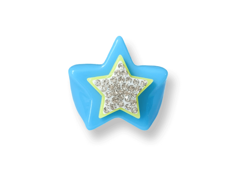 Neon Lights Teal Deal Star Ring