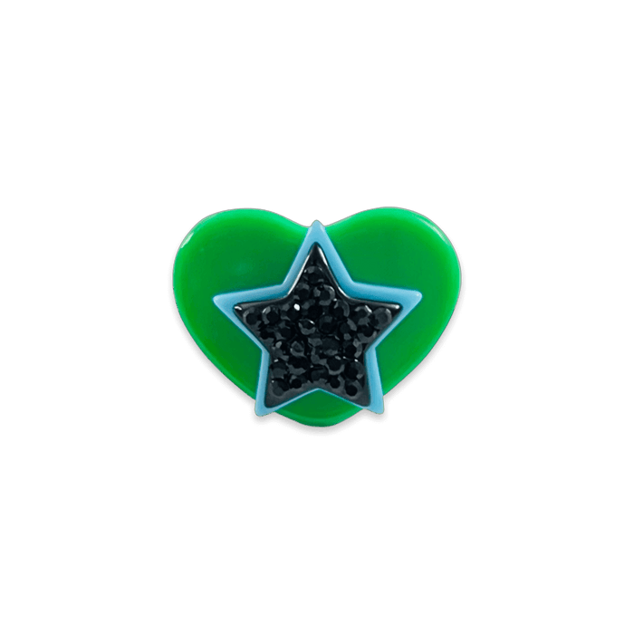 Stacked Star Heart Ring (more colors)