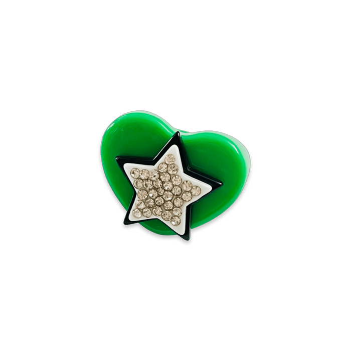 Stacked Star Heart Ring (more colors)