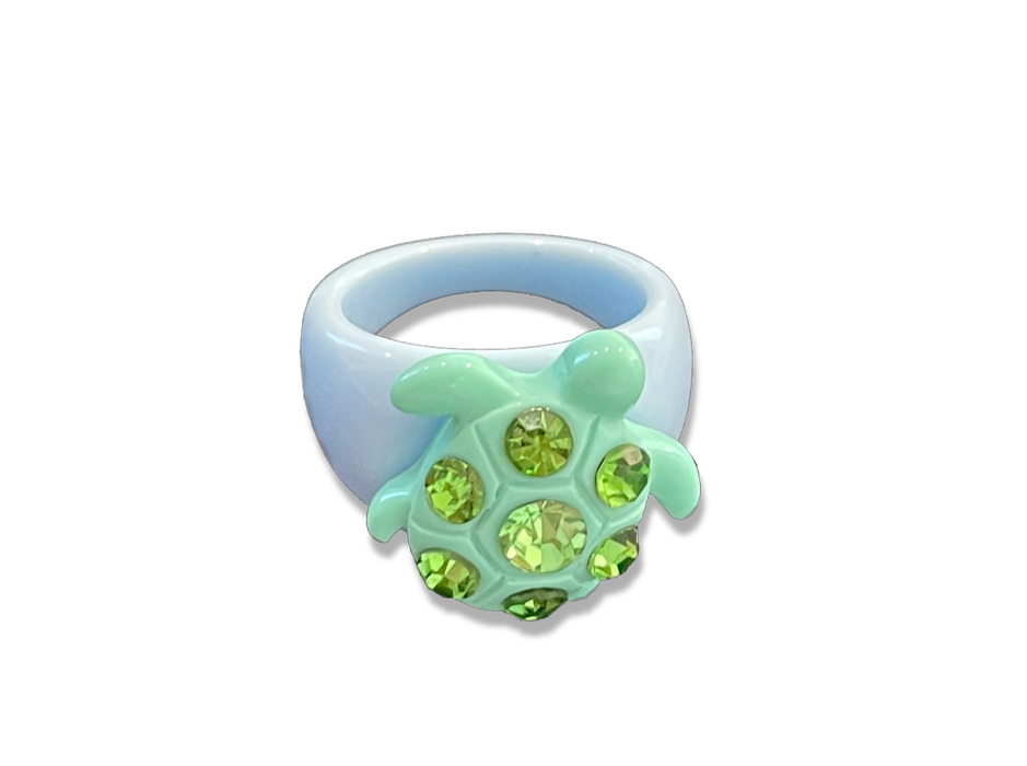 Crystal Turtle Ring