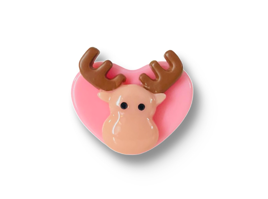 Crystal Moose Heart Ring (more colors)