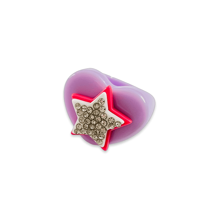 Stacked Star Heart Ring (more colors)