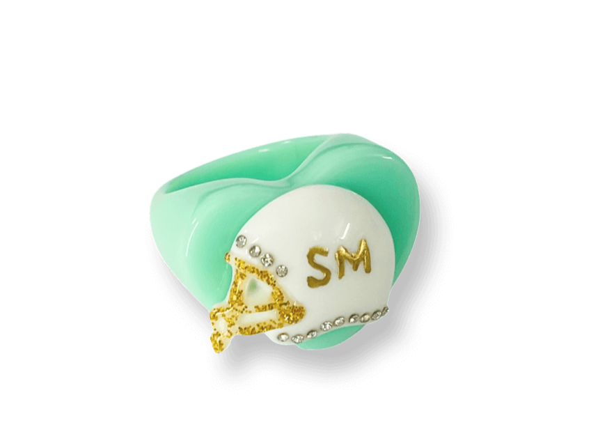 Pastel Pregame Football Helmet Ring