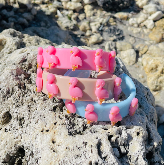 Flamingo Wide Cuff Bracelet