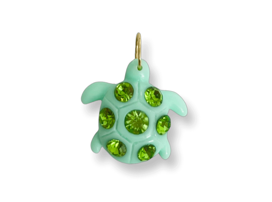 Crystal Turtle Pendant