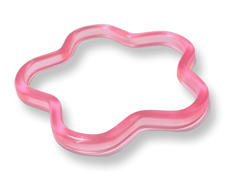 Flower Bangle Bracelet