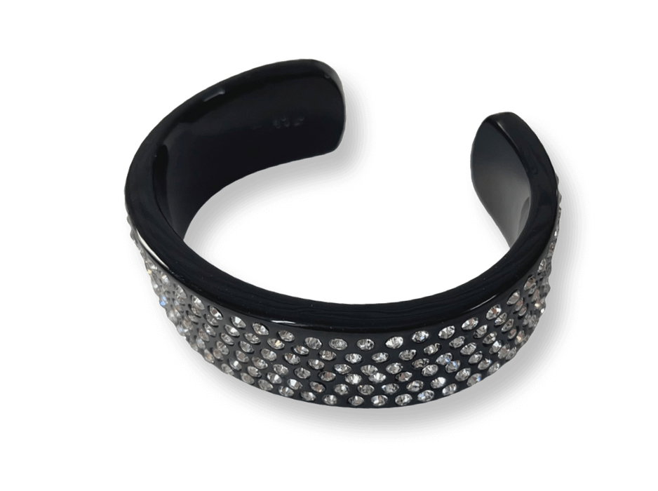 Wide Crystal Cuff Bracelet