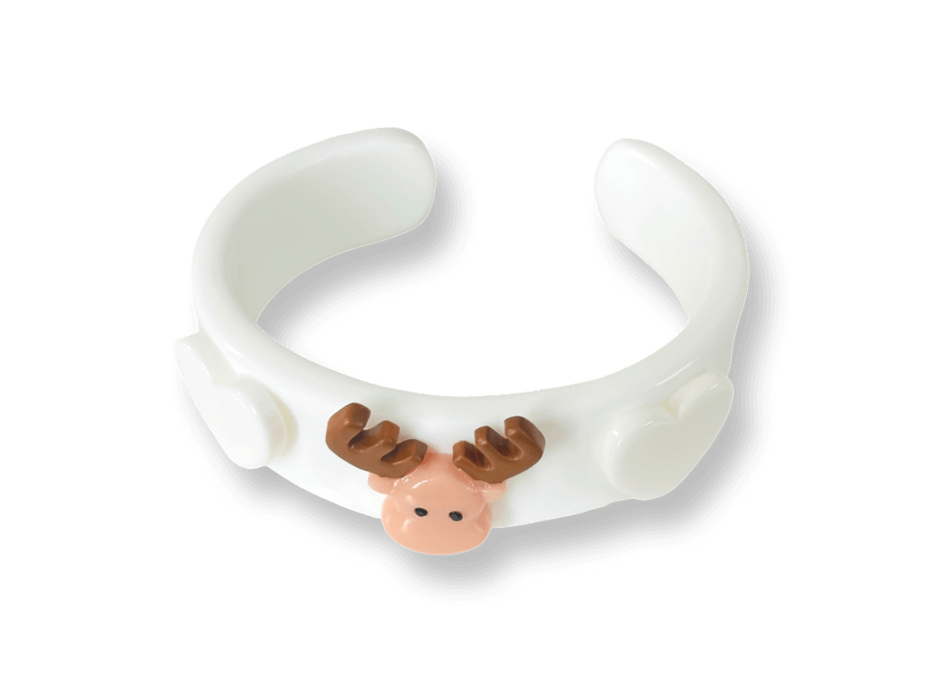 Moose Heart Wide Cuff Bracelet