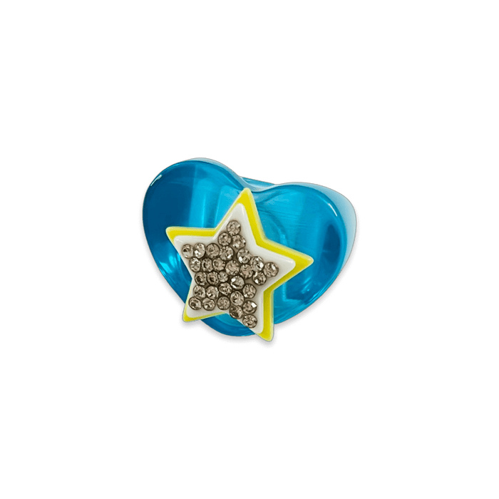 Stacked Star Heart Ring (more colors)